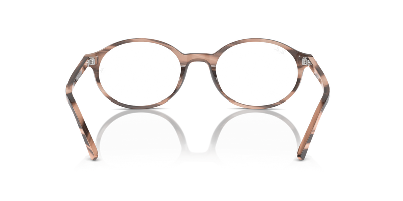 Ray-Ban GERMAN in Striped Pink / Clear (8358) - Alternate View