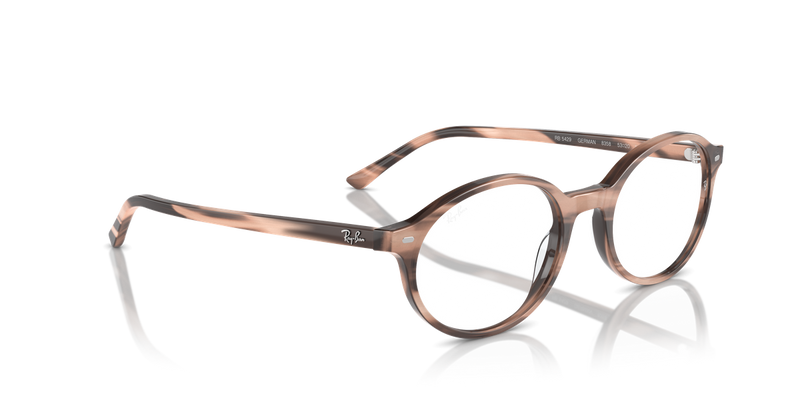 Ray-Ban GERMAN in Striped Pink / Clear (8358) - Alternate View