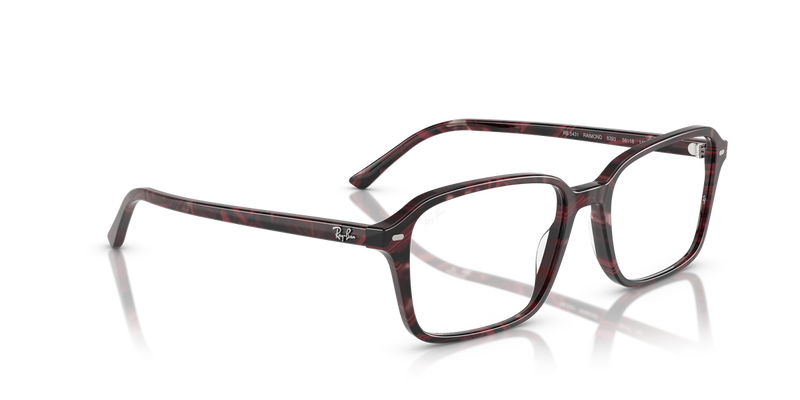 Ray-Ban RAIMOND in Transparent Fantasy Violet & Red / Clear (8393) - Alternate View
