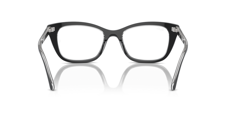 Ray-Ban RX5433 in Black On Transparent - Temple Detail