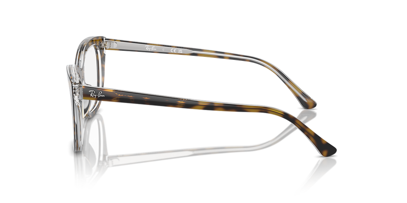 Ray-Ban RX5433 in Havana On Transparent - Alternate View