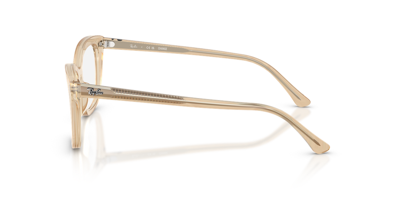 Ray-Ban RX5433 in Photo Waves Brown - Alternate View