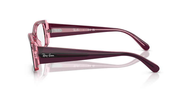 Ray-Ban MIRIAM in Violet On Transparent Pink - Back View