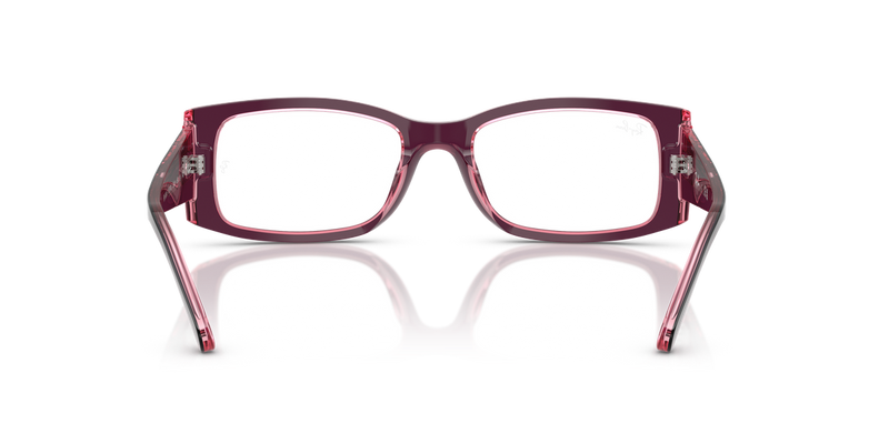 Ray-Ban MIRIAM in Violet On Transparent Pink - Temple Detail