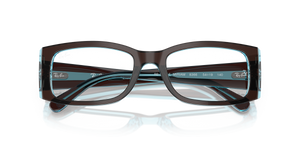 Brown On Transparent Blue / Clear (8366)