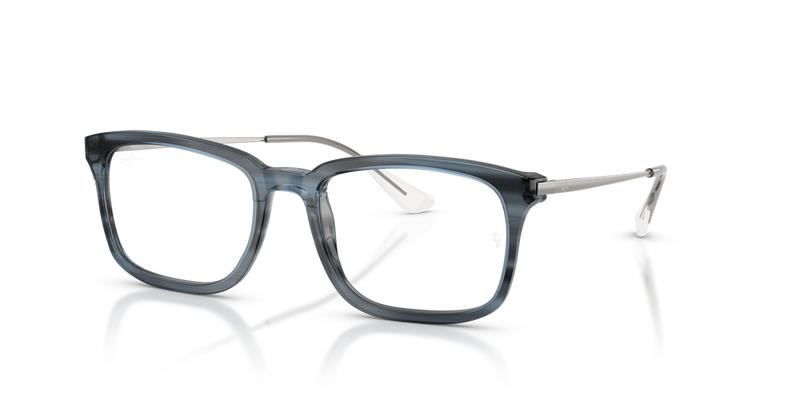 Ray-Ban RX5437 in Striped Blue - Front View
