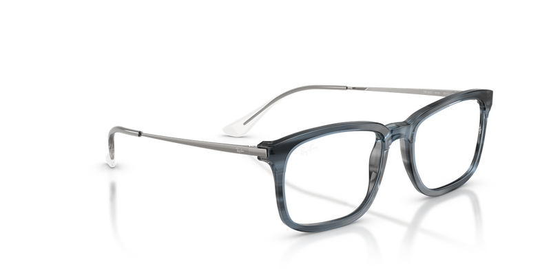 Ray-Ban RX5437 in Striped Blue - Alternate View