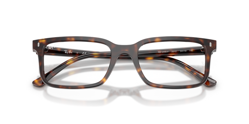 Ray-Ban RX5445F in Havana / Clear (2012) - Alternate View