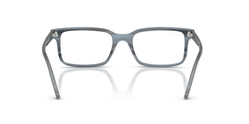 Ray-Ban RX5445F in Striped Blue / Clear (8456) - Alternate View