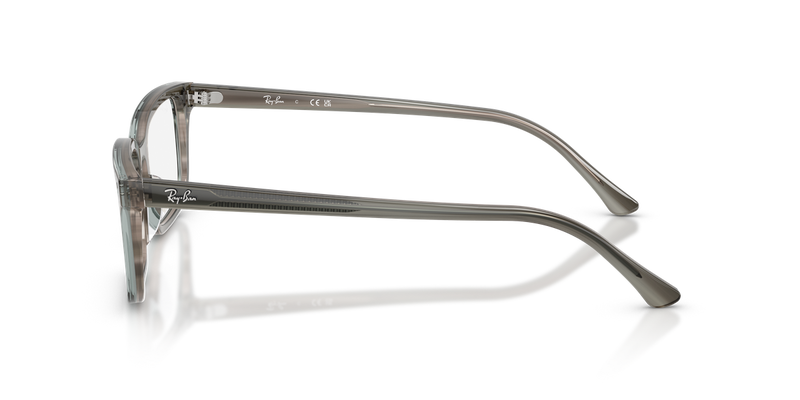 Ray-Ban RX5445 in Striped Grey / Clear (8453) - Alternate View