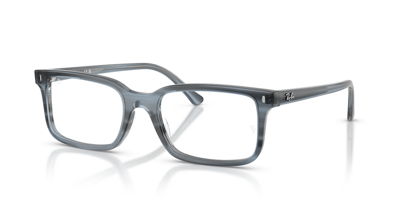 Ray-Ban RX5445 in Striped Blue / Clear (8456) - Alternate View