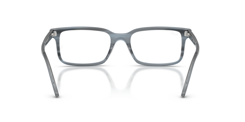 Ray-Ban RX5445 in Striped Blue / Clear (8456) - Alternate View