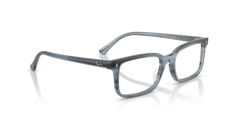 Ray-Ban RX5445 in Striped Blue / Clear (8456) - Alternate View