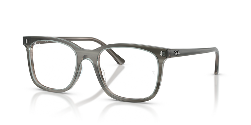 Ray-Ban RX5446F in Striped Grey / Clear (8453) - Alternate View