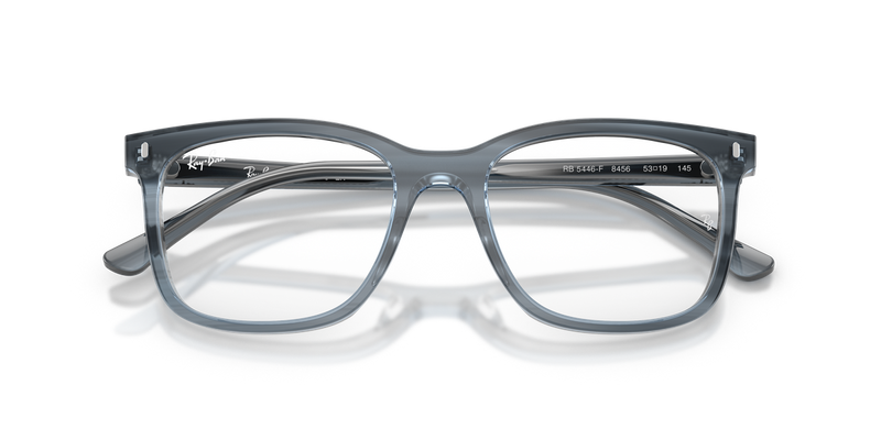 Ray-Ban RX5446F in Striped Blue / Clear (8456) - Alternate View