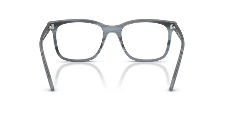 Ray-Ban RX5446F in Striped Blue / Clear (8456) - Alternate View