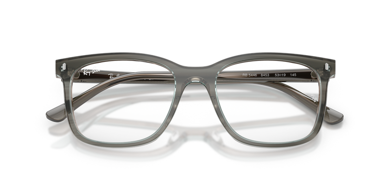 Ray-Ban RX5446 in Striped Grey / Clear (8453) - Alternate View