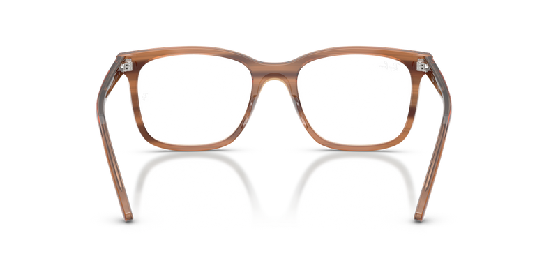 Ray-Ban RX5446 in Striped Brown / Clear (8455) - Alternate View