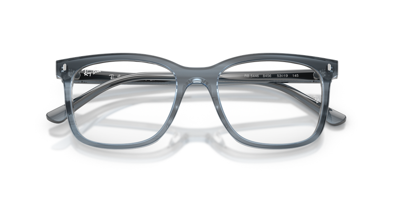 Ray-Ban RX5446 in Striped Blue / Clear (8456) - Alternate View