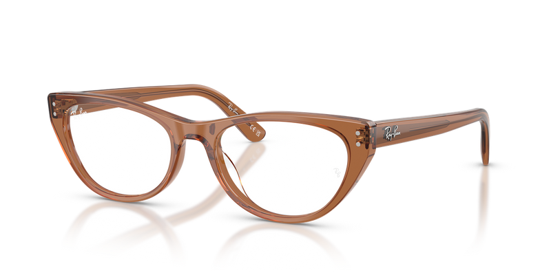 Ray-Ban RX5449D in Transparent Brown / Clear (8201) - Alternate View