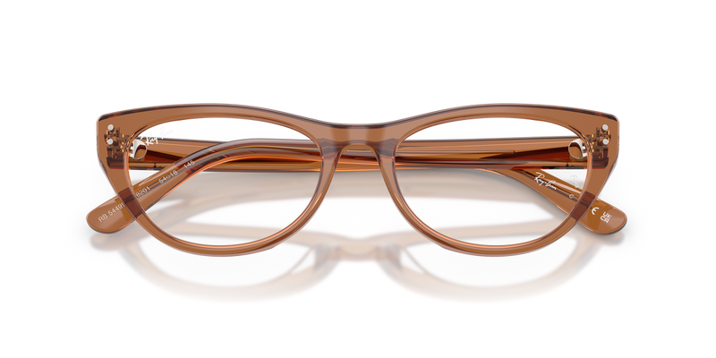 Ray-Ban RX5449D in Transparent Brown / Clear (8201) - Alternate View