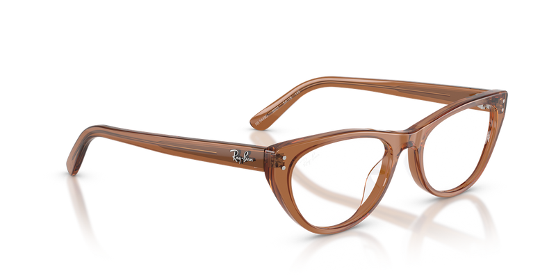 Ray-Ban RX5449D in Transparent Brown / Clear (8201) - Alternate View
