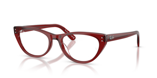Ray-Ban RX5449D - Transparent Bordeaux / Clear (8464)