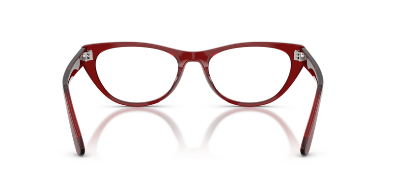 Ray-Ban RX5449D in Transparent Bordeaux / Clear (8464) - Temple Detail