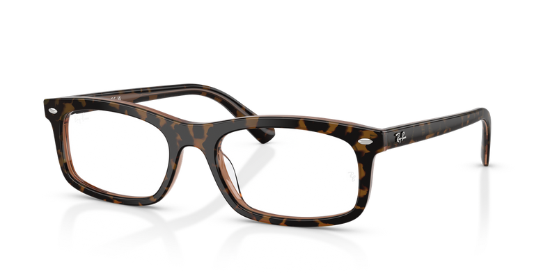 Ray-Ban RX5450F in Havana Brown / Clear (8484) - Alternate View
