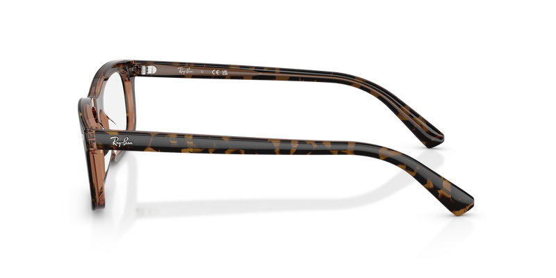 Ray-Ban RX5450F in Havana Brown / Clear (8484) - Alternate View