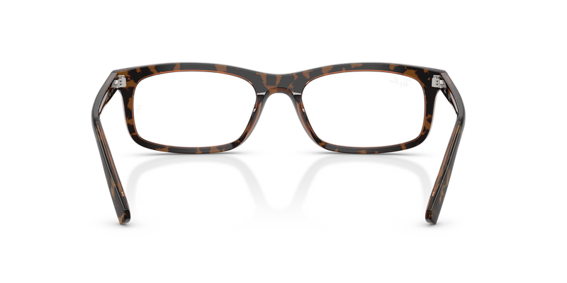 Ray-Ban RX5450F in Havana Brown / Clear (8484) - Alternate View