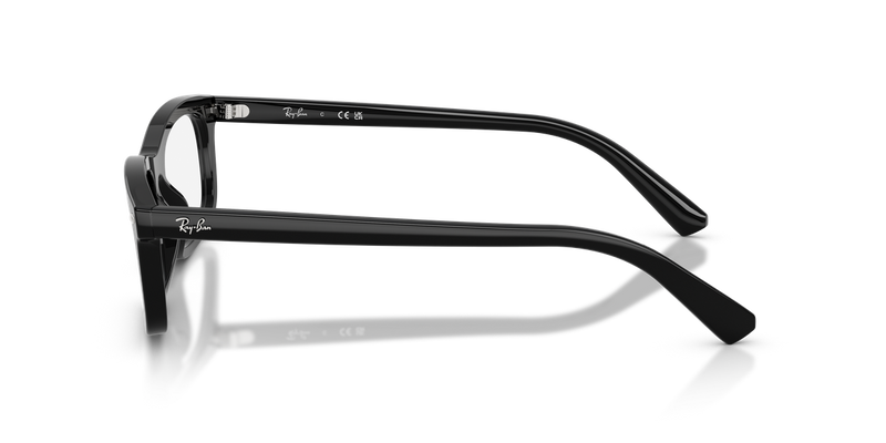 Ray-Ban RX5450 in Black / Clear (2000) - Back View