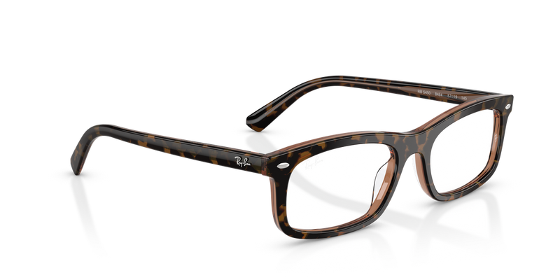 Ray-Ban RX5450 in Havana Brown / Clear (8484) - Alternate View
