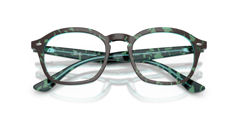 Ray-Ban RX5451 in Havana & Blue - Alternate View