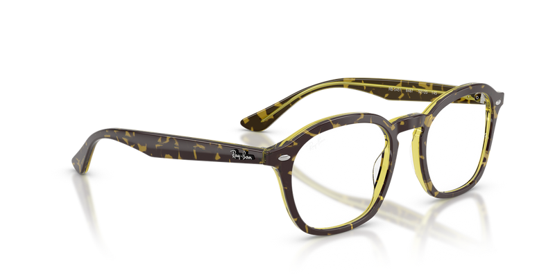 Ray-Ban RX5451 in Havana & Green - Alternate View