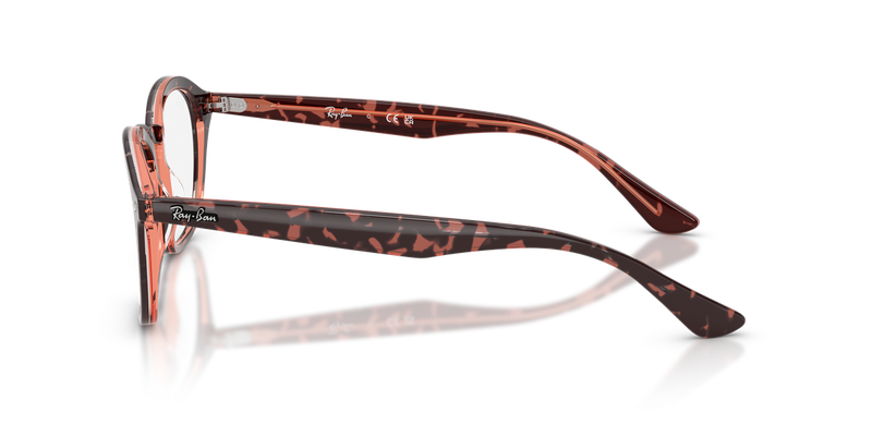 Ray-Ban RX5451 in Havana & Red - Alternate View