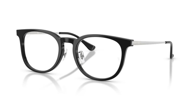 Ray-Ban RX5453D in Black / Clear (2000) - Front View