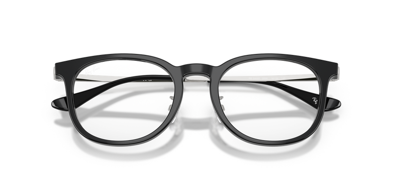 Ray-Ban RX5453D in Black / Clear (2000) - Side View