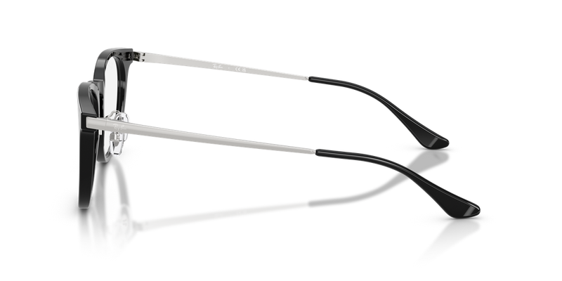 Ray-Ban RX5453D in Black / Clear (2000) - Back View