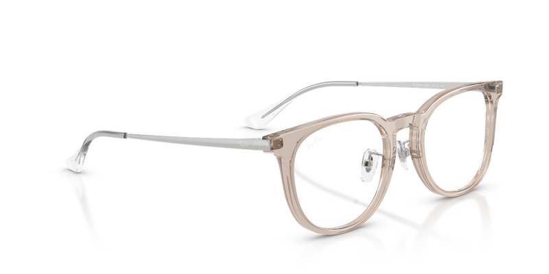 Ray-Ban RX5453D in Light Transparent Brown / Clear (8449) - Alternate View