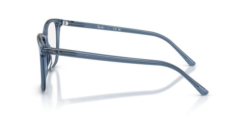 Ray-Ban RX5455 in Transparent Blue - Alternate View