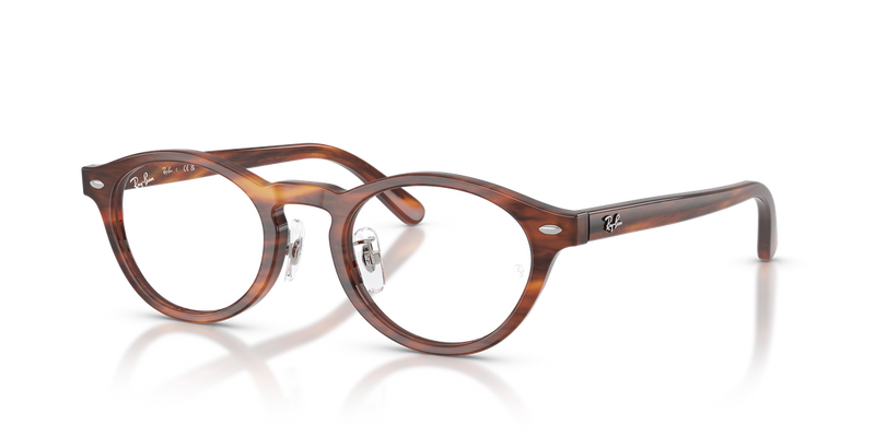 Ray-Ban RX5457D in Striped Havana - Alternate View