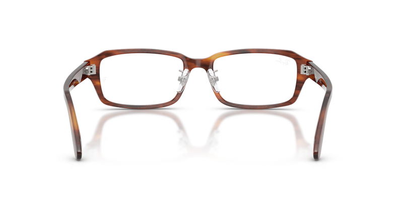 Ray-Ban RX5458D in Striped Havana - Alternate View
