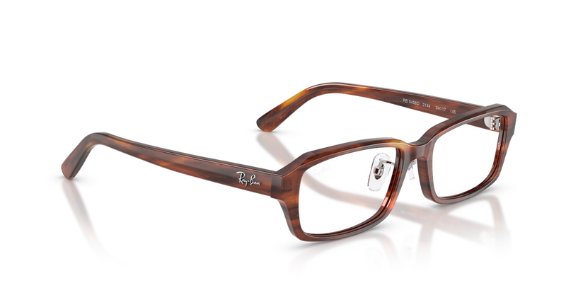 Ray-Ban RX5458D in Striped Havana - Alternate View