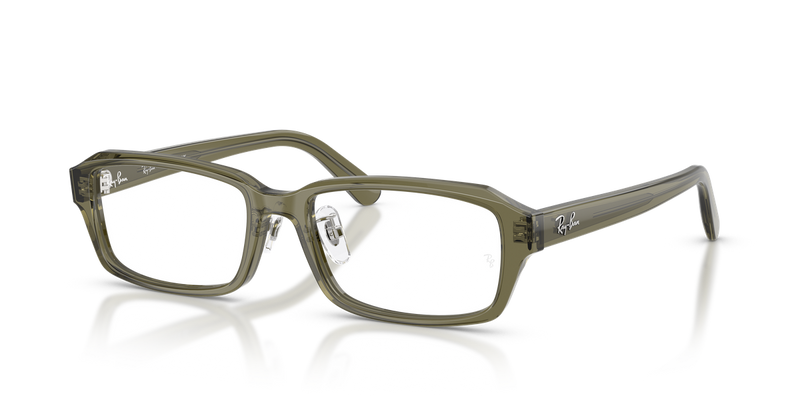 Ray-Ban RX5458D in Transparent Green - Alternate View