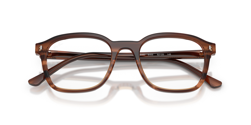 Ray-Ban RX5460 in Striped Brown - Alternate View