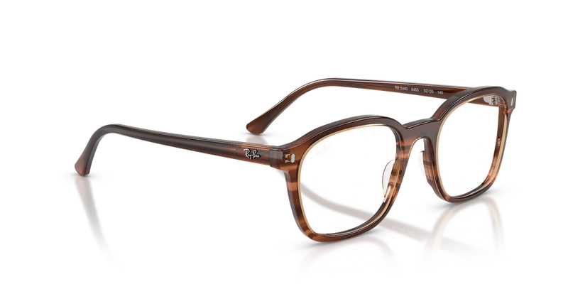 Ray-Ban RX5460 in Striped Brown - Alternate View