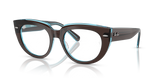 Brown On Transparent Blue / Clear (8366)