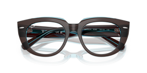 Brown On Transparent Blue / Clear (8366)