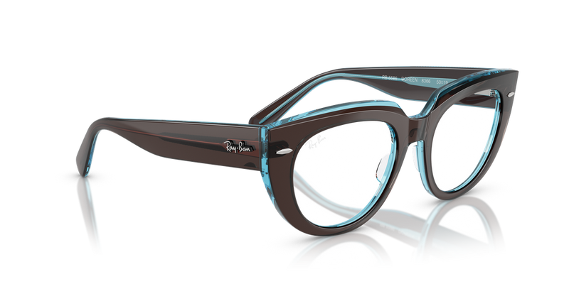 Ray-Ban DOREEN in Brown On Transparent Blue / Clear (8366) - Alternate View